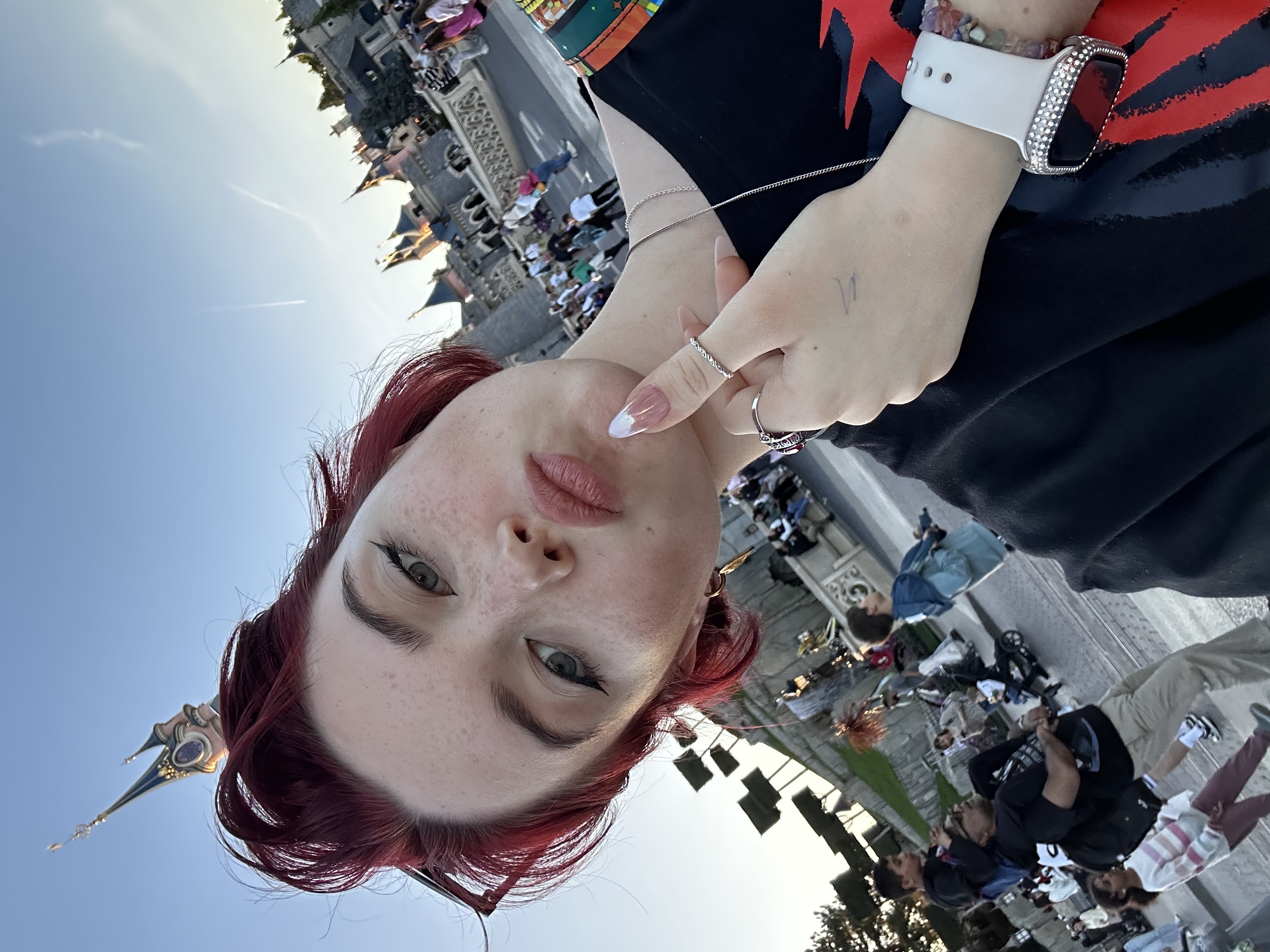 Alice Kwong selfie at Disneyland