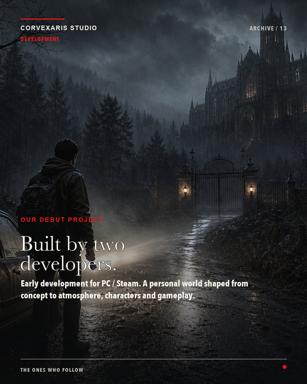 Two developers visual from The Ones Who Follow campaign